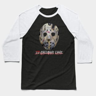 13 Gallows Lane Dead White Baseball T-Shirt